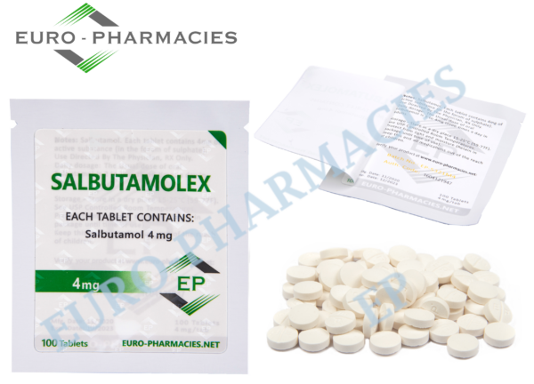 Euro Pharmacies Salbutamolex (salbutamol) - 4mg tab -100 tab bag